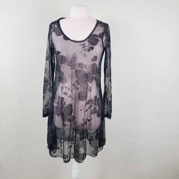 Simpli the Best Floral Whimsigoth Mesh Dress - Picture 7 of 7